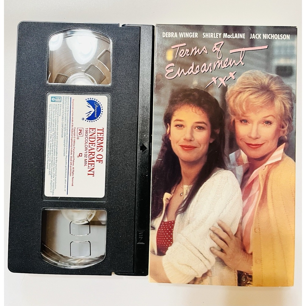 Terms of Endearment VHS 1983 Shirley MacLaine Debra Winger Jack Nicholson